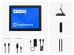 Touchscreen 8 Pollici Metallo (4:3)