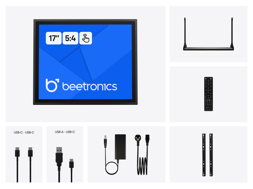 Touchscreen 17 Pollici Metallo (5:4)