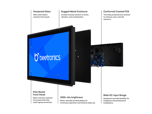 Touchscreen 27 Pollici Metallo (Alta Luminosità)