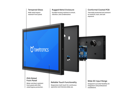 Touchscreen 7 pollici metallo