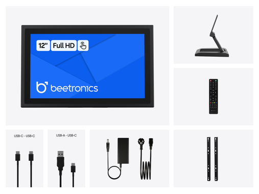 Touchscreen 12 Pollici Metallo
