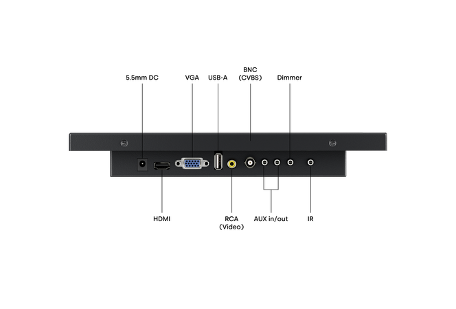 Monitor 12 Pollici Metallo