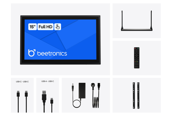 Touchscreen 15 Pollici Metallo